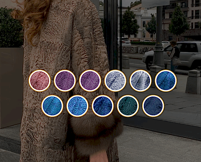 Самый широкий<br>цветовой ассортимент<br>каракуля в РФ