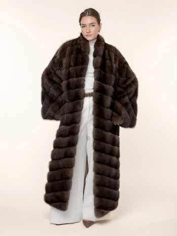 Шуба из соболя 135см