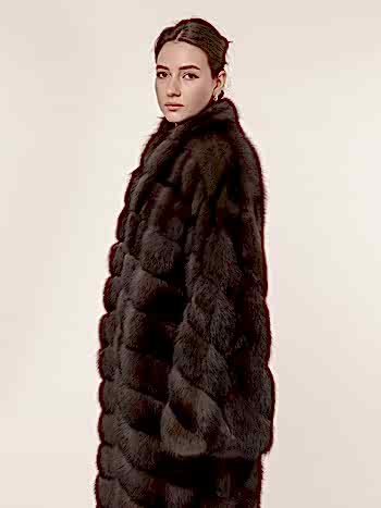 Шуба из соболя 135см