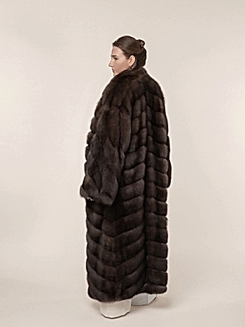 Шуба из соболя 135см