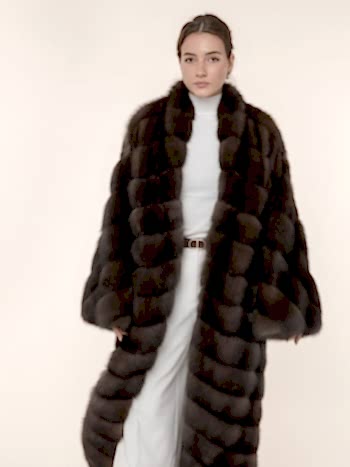 Шуба из соболя 135см