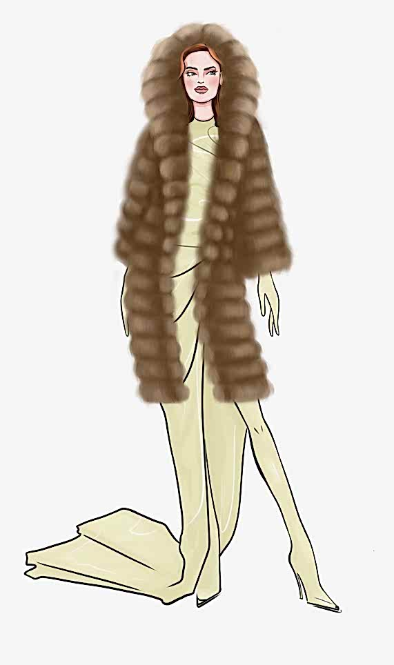 Шуба из куницы 90 см с капюшоном