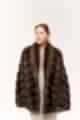 Шуба из соболя с шалевым воротником 70см 