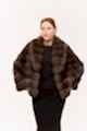 Шуба из соболя 60см с шалевым воротником 
