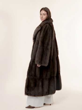 Шуба из соболя  125см из цельного соболя 