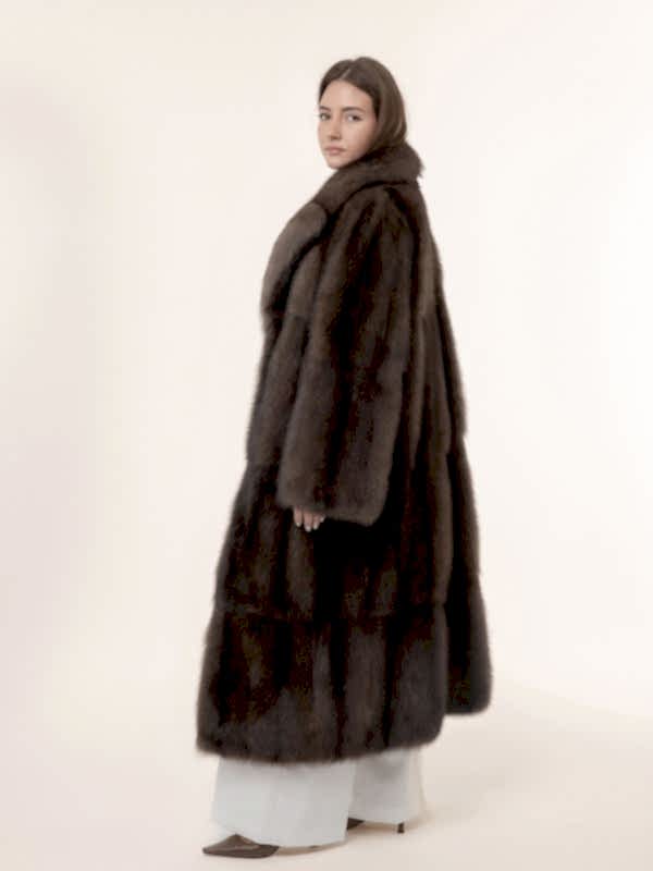 Шуба из соболя  125см из цельного соболя 