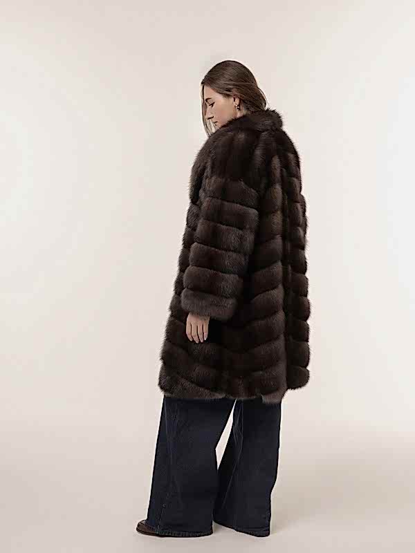 Шуба из соболя 90 см